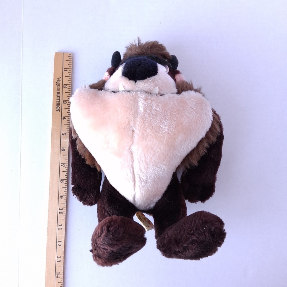 Vintage TAZ Stuffed Plush 1971 & 1995 Mighty & Mini Tasmanian Devil Looney Tunes - Picture 12 of 16